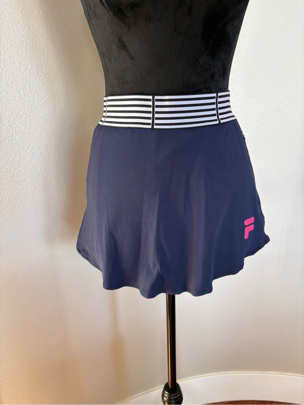 Fila Women's Navy Athletic Skirt with Pink Accent